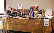 Raffle prize table