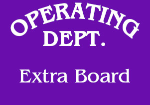 Operating Dept Extra Board